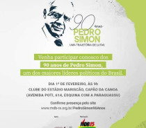MDB celebra 90 anos de Simon em Capão da Canoa